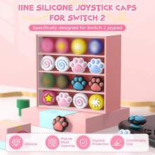 Pelindung Joystick Silikon Bertema Game yang Lucu untuk Switch 2/NS2/Switch2 - Desain Hewan & Karakter yang Cerah, Pelindung Joystick Thumb Rocker yang Tahan Lama, Pegangan Anti Selip, Mudah Dibersihkan, Aksesori Gaming, Desain yang Menyenangkan, Halus - View 7