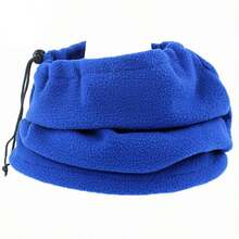 1pc Fleece Adjustable Neck Warmer, Unisex Neck Gaiter, 3-In-1 Multifunctional Ski Hat - Multicolor - View 4