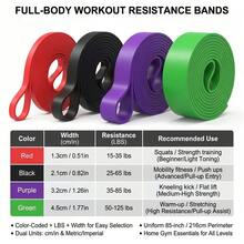 1 buah Resistance Band, Exercise Bands Pull Up Assist Bands - Set Tali Latihan - Tali Mobilitas Powerlifting Bands untuk Pria dan Wanita, Latihan Kebugaran, Latihan di Rumah - beraneka warna - View 6