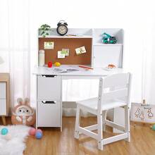 Kids Desk Chairs - White - View 4