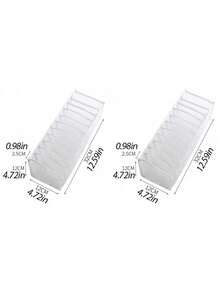 1pc/2pcs Foldable Divided Storage Box, Underwear Organizer, Suitable For Bras, Panties, Socks, Hats, Gloves, Etc., Room Decor, Campus Dorm Essential, Bedroom Accessory,Travel Essential,Room Decor - Multicolor - View 7