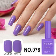 Set Kutek Gel Warna Populer 6pcs 15ml Botol Warna Sesuai Kit Pemula UV LED Tahan Lama Hasil Akhir Halus Hadiah Seni Kuku untuk Anak Perempuan - Purple - View 10