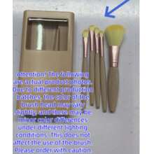 5pcs Makeup Brush Set With Mirror And Portable Case, Including Eyeshadow Brush, Foundation Brush, And Multi-Function Mini Makeup Brushes - Five-piece Set - View 7