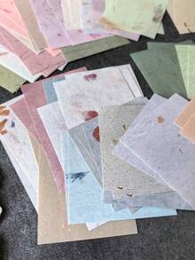 60pcs/Pack Vintage Floral Decorative Scrapbook Paper, DIY Collage Memo Pad - Multicolor - View 7
