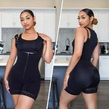 YIANNA  Colombianas Shapewear For Women Postpartum Tummy Control Body Shaper Butt Lifter Bodysuit - 1-black - View 6