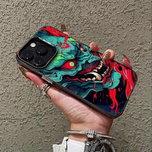 Phone Case - Individual Doodle Phone Case Suitable For Iphone 16 15 14 13 12 11 Pro Max X XR XSMAX 8 7 Plus Anti-Drop Matte Back Cover - 透黑 - 查看 2