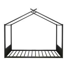 Kids Bed Frame House Shape - 140 X 200 Cm - White - 黑色 - 查看 9