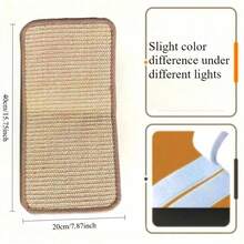 1 Packs Cat Scratching Mat, 15.7 X 7.8 Inch Natural Sisal Cat Scratch Pad Mats For Indoor Cats, Horizontal Cats Wall Scratcher Kitten Floor Rug With Sticky Tape, Furniture Protector - 20*40CM(7.87*15.75IN) - View 14
