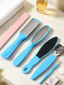 Set Alat Pedikur Penghilang Kapalan Kaki 8 Buah, Perlengkapan Perawatan Kaki dengan Kikir Kaki, Penghilang Kapalan, Parutan Kaki, Alat Pedikur, Set Penghilang Kapalan Rumahan Unisex, Kikir Kaki Stainless Steel, Alat Pembersih Perawatan Kaki, Perlengkapan Penting untuk Teknisi Kuku - MultiWarna - View 1