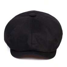 1pc Men's Solid Color Newsboy Cap, Casual Outdoor Hat, Fashionable Beret, Suitable For Spring/Autumn Travel, Beach, Party - Multicolor - View 8