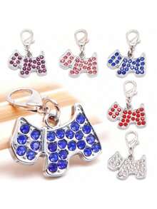 Bling Pet ID Tag For Dogs - Customizable With Name & Contact Info, Cute Puppy Collar Accessory, Anti-Lost Identification Tag For Small/Large Dogs - Multicolor - View 7