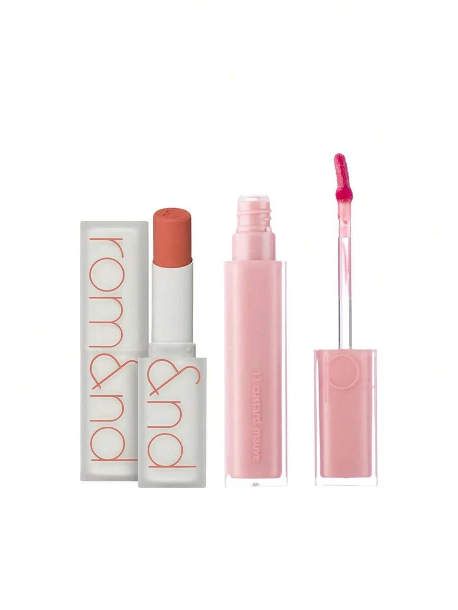 Rom&nd [Bundle] Zero Matte Lipstick 02 All The Jazz 3 g + Dewyful Water Lip Gloss 13 Custard Mauve 5 g - 02 All The Jazz+13 Custard Mauve - Visualizzare 1