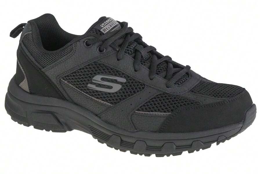 Skechers Oak Canyon-Verketta - Black Mens Sports Shoes - Black - View 1