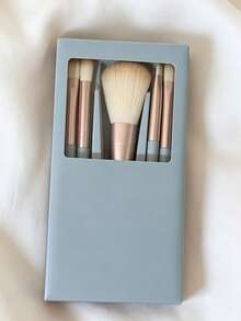 Portable Makeup Brush Set With Mirror And Soft Bristles, Floral Letter A-Y Pattern, Boxed Makeup Brush Set, Multi-Function Makeup Brush Set With Mirror And Makeup Box, Mini Multi-Function Makeup Brush, Foundation Brush, Eyeshadow Brush, Beginner Makeup Tools, Mixed Brush Makeup Storage Rack, Makeup Brush Set, Convenient To Carry Girls Gift, Ideal Makeup Tool Set, Portable Travel Supplies, Travel Essentials - Multicolor - View 12