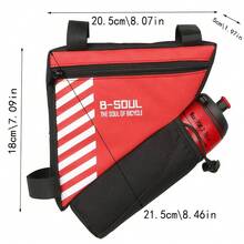 Tas Segitiga Botol Air Sepeda, Tas Rangka Sepeda Gunung dengan Sistem Lepas Cepat, Tas Depan, Tas Aksesori Perlengkapan Bersepeda - MultiWarna - View 4