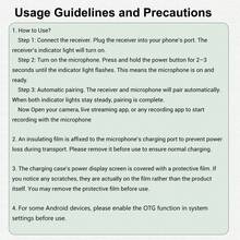 HITOZON Professional Wireless Lavalier Microphone: Plug And Play, LED Display, Portable Charging Case - Suitable For Smartphones, Computers - Ideal For Content Creation, Live Streaming, Podcasting - View 4