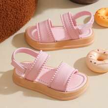 Caweiny Girls' Fashionable Sunny Sandals Suitable For Daily Wear - Baby Pink - View 8