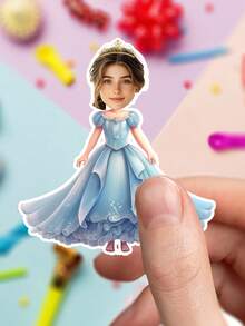 UNICCUT Custom 15th Birthday Photo Stickers For Girls, Personalized Portrait Face Head Photo Adhesive Labels, Party Decoration - Multicolor - View 6