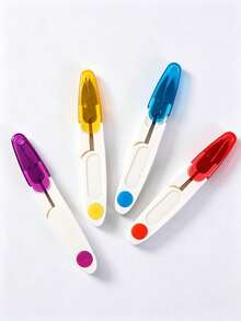 1/6 piezas Tijeras de costura multifuncionales portátiles de diseño minimalista mini, tijeras plegables para el hogar y estudiantes, tela de costura, suministros de manualidades, accesorios de costura, tijeras de cocina, tijeras de manualidades - Versión mejorada - Ver 11