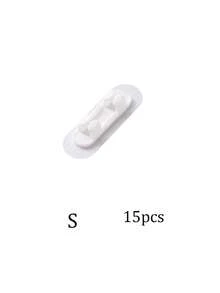 5/15/20pcs No-Drill Cable Clips, Socket Cable Network Cable Data Cable Fixing Clips, Self-Adhesive Network Cable Organizer, Cable Clips, No-Nail Organizer - Clear - View 15