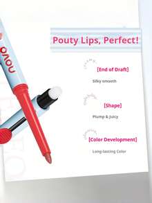 NOVO Pensil Bibir Warna Nude: Tahan Lama dan Anti Luntur, Kuas Bibir Terintegrasi; Menciptakan Kontur Bibir Alami dan Lembut; Cocok untuk Pemakaian Sehari-hari, Kencan, Perjalanan, Juga Sebagai Hadiah - 02# Kopi Susu Merah Muda Abu-abu - View 8