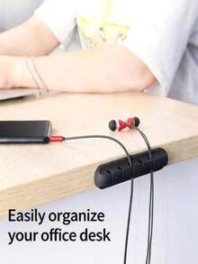 The New Cable Clips Feature Self-Adhesive Backing, Making It Convenient For Organizing Cables. They Can Accommodate USB Cables And Can Also Be Used As Cable Fixers For Desks, Cars, Homes And Offices Room Decor.Back To School Office - One Size Fits All - View 7