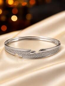 1 Stück minimalistisches mehrschichtiges gespleißtes Glitzer-Armband mit glattem Design, vielseitiges dekoratives Accessoire für die Freundin, geeignet für den täglichen Gebrauch - Armband - Übersicht 7