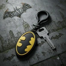 Monogram Warner Bros 1個 DC 正版授權蝙蝠俠角色可愛軟 PVC 鋅合金金屬 3D 立體公仔鑰匙圈吊飾，適用於背包、車鑰匙，節日禮物 - A - 查看 12