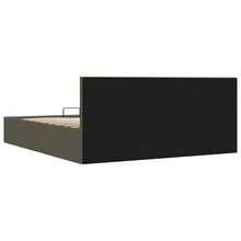 vidaXL Storage Bed, Hydraulic Upholstered Bed, Double Bed, Bedroom Bed, Fabric Bed, Bed Frame, Bed Base With Storage, Dark Granite, 180x200cm - Dark Grey - View 6