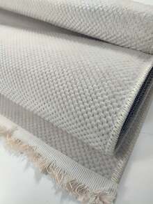 Modern Ivory Area Rug For Living Room | Soft Minimalist Contemporary Carpet Made In Turkey - Creamy White - View 2