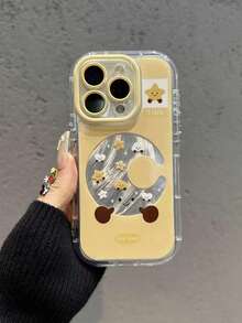 1件鏤空月亮設計手機殼，適用於 iPhone 16/15 Pro Max/14 Plus/13/12/11 - 黃色 - 查看 2