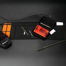 GRITR Magnetic Gun Cleaning Mat For Rifles And Handguns - Non-Slip, Stain-Resistant PVC Workbench Mat With Small Parts Organizer - Rifle Size (36"x10") - View 6