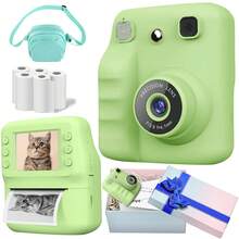 Instant Camera For Kids, Instant Print Camera With Photo Paper, Suitable For 3-12 Years Old Boys And Girls Christmas And Birthday Gifts, Children's Camera Toy, 1080P HD Dual Cameras With Flash, Music, Games, Selfie Mode, Delayed Print (10s/5s/3s), Suitable For Christmas, Birthday And Back To School Gifts For Boys And Girls - Multicolor - View 27