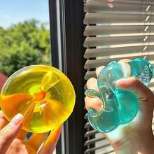 Donut Stress Relief Toy, Coconut Oil Squeeze Toy, Maltose Slow-Rebound Squeeze Toy, Moldable And Stretchable - Multicolor - View 6
