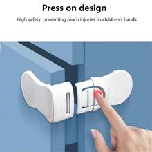 5pcs Child Safety Locks, Corner Right Angle Locks Suitable For Cabinet Doors And Drawers, Multi-Functional Protective Locks For Infants And Toddlers, Prevent Baby Finger Pinching - 5pcs - View 7