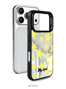 GIIPPA 1 buah Casing Ponsel Kustom Motif Bintang Cermin, Kompatibel dengan iPhone 17/16/15/14/13/12/11 Pro Max Air, Hadiah Kembali ke Sekolah, Hadiah Wisuda, Hadiah Liburan, Hadiah Hari Valentine, Hadiah Ulang Tahun - MultiWarna - View 2