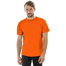 Spiro Mens Aircool T-Shirt - Flo Orange - View 2