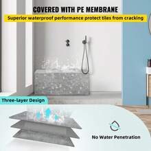 Wall Mounted Shower Seats - 120 X 40 X 50 cm - View 5