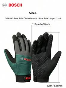 bosch Unisex Work Gloves - Flexible Breathable Multi-Function Mechanical Gloves With Reinforced Padding, Adjustable Wrist Strap, And Reliable, Suitable For Technicians, Maintenance, Yard Work, Gardening And Outdoor Use - Multicolor - View 11