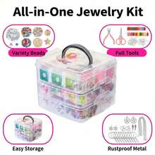 4655 New DIY Jewelry Making Kit, Suitable For Making Various Necklaces, Bracelets, Rings And Other Jewelry, Great For Holidays, Birthdays, Parties And Gifts - Multicolor - View 6
