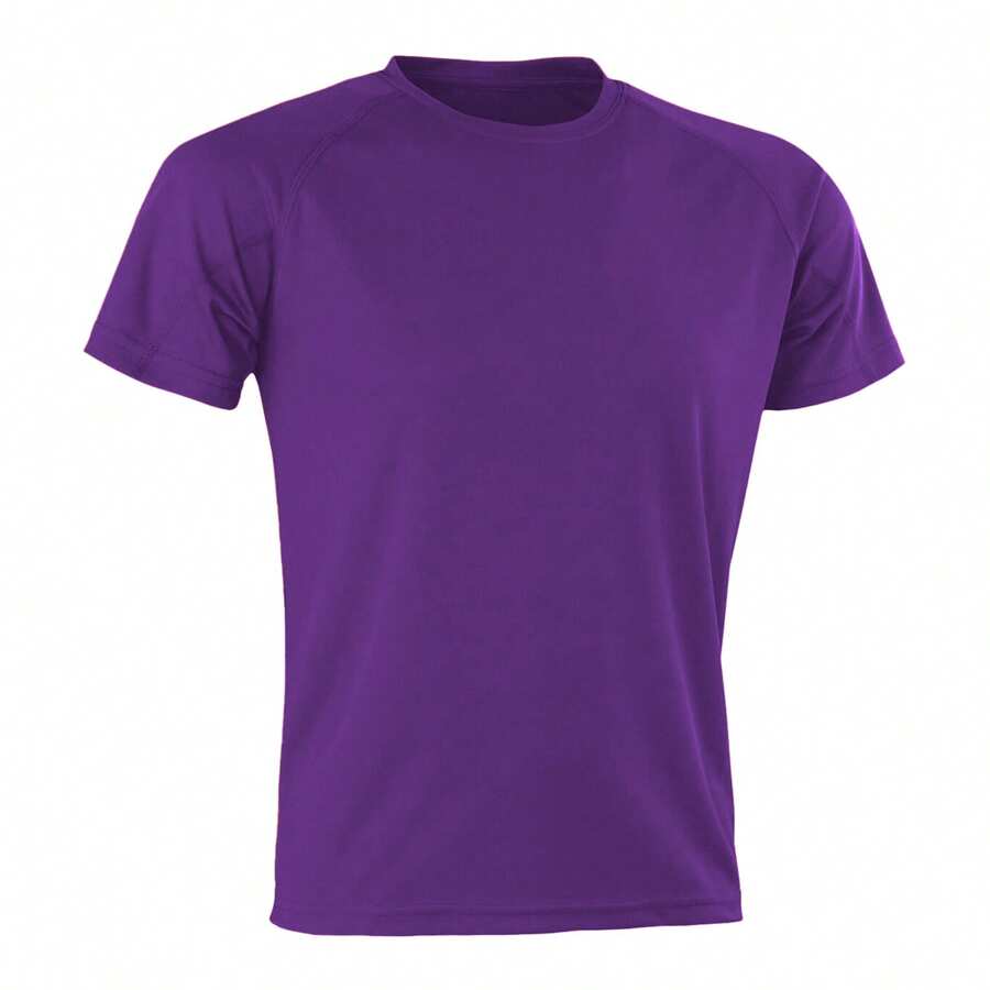 Spiro Mens Aircool T-Shirt - Purple - View 1