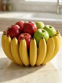 1PC Banana Shaped Tray For Keys Jewelry, Fruit Themed Desktop Storage Dish With Peel Stripes, Plastic Catch All For Entryway Home Goods, Non-Food Contact Decor, Housewarming Gift - Conventional - View 3