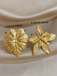 18k Gold Plated Stainless Steel, 5-Petal Flower With Stamen Double Layer Gold Ring, Stainless Steel Ring, Women's Ring, Jewelry Set, Personalized Ring, High Quality Luxury Jewelry, Unique Jewelry, Adjustable Ring, Gold Plated Ring, Suitable For Daily, Dating, Party, Holiday Season, Back To School Season, Summer Jewelry, Beach Jewelry, Women's Beach Accessories, Birthday Gift, Girlfriend Gift, Mother Gift, Bohemian Jewelry - Multicolor - View 8