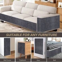 Cat Scratch Furniture Protector, Self-Adhesive Sofa Anti-Scratch Pad, Durable Cat Scratching Post Mat, Trimmable Sofa Wall Protector Pad, Cat Scratch Board - 30 X 200 cm - View 8