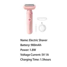 Conduroma Cordless Electric Razors For Women: Rechargeable Painless Bikini Trimmer For Body Hair- IPX6 Wet/Dry Shaver With Travel Lock Function For Face/Underarm/Leg/Bikini, Pink - Multicolor - View 4