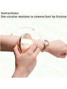 2pcs Random Color Crystal Hair Removal Eraser, Unisex, Reusable Crystal Hair Remover, Painless Exfoliating Hair Removal Tool, Suitable For Back, Arms, Legs, Upgraded Reusable Nano Women's Leg Hair Remover - Multicolor - View 4