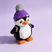 2100pcs Penguin Building Blocks, Stress Relief Handmade Craft, Cute Creative Design, Unique And Novel, Excellent Texture, Home And Office Desk Decoration - Multicolor - View 6