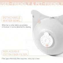 2.8L Snail Water Fountain, Automatic Circulation Without Electricity, Pet Cat Water Bowl Drinking Device, Cat Supplies - Multicolor - View 3