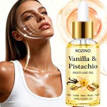 30ml Vanilla Pistachio Multi-Purpose Essential Oil, Powerful Moisturizing, Firming & Brightening, Smoothing Skin, Softening Hair, Nourishing Face, Nail Care, Body Massage, Deeply Moisturizing Hair, Effectively Caring For Hair Quality, 72h Long-Lasting Fragrance - Aloe Vera - View 4