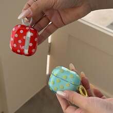 Korean Style Ins Polka Dot Earphone Case Compatible With AirPods 4 Cute Earphone Cover Apple 2nd Gen 3rd Gen New Protective Case Pendant Pro 3 Korean Style Earphone Case Pro 2 Women's Earphone Case Protective Cover With Hanging Ring Spring Summer Earphone Case Birthday Gift Holiday Gift - Mixed Colors - View 9
